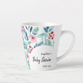 Latte Tasse für Babydusche mit niedlichem Design.