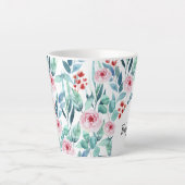 Latte Tasse für Babydusche mit niedlichem Design. (Vorderseite)