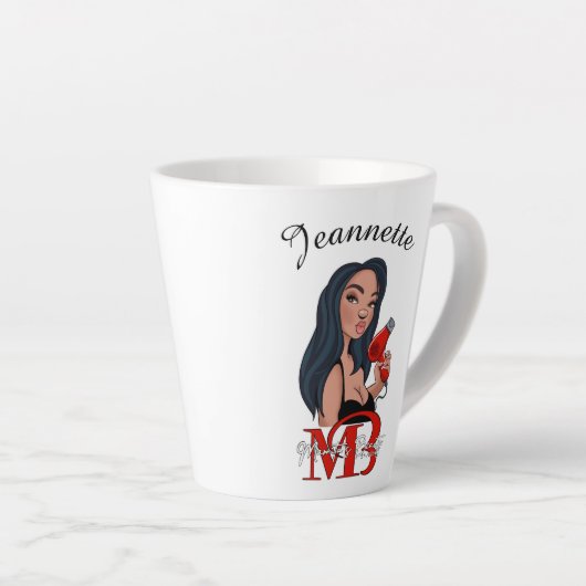 Latte Tasse für Jeannette (Rechte Ecke)