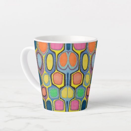 LATTE TASSE "GEO COLOR (Linke Ecke)