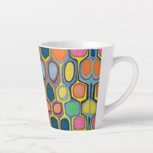 LATTE TASSE "GEO COLOR (Rechts)