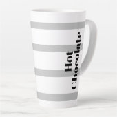 Latte Tasse - Graue Hopfen - Hot Chocolate (Rechte Ecke)