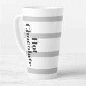 Latte Tasse - Graue Hopfen - Hot Chocolate (Linke Ecke)