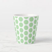 Latte Tasse Green Polka Dots (Vorderseite)