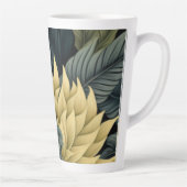 Latte Tasse - Große Tasse mit Blumendesign (Rechts)