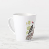 Latte-Tasse - Helmspecht Milchtasse (Linke Ecke)