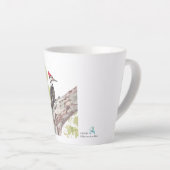 Latte-Tasse - Helmspecht Milchtasse (Rechte Ecke)