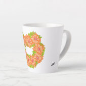 Latte Tasse: Herz der Milchprodukte Milchtasse (Rechte Ecke)