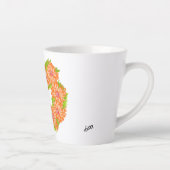 Latte Tasse: Herz der Milchprodukte Milchtasse (Rechts)