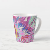 Latte Tasse: Hibiskus Blume Milchtasse (Rechte Ecke)