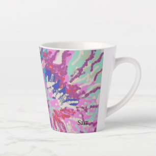 Latte Tasse: Hibiskus Blume Milchtasse