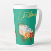 Latte Tasse im Stilstil (Rechte Ecke)