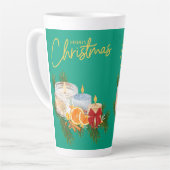 Latte Tasse im Stilstil (Linke Ecke)