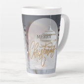 Latte Tasse im Stilstil (Rechte Ecke)