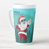 Latte Tasse im Stilstil (Linke Ecke)