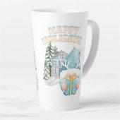 Latte Tasse im Stilstil (Rechte Ecke)