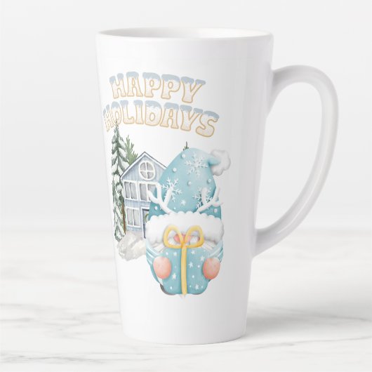 Latte Tasse im Stilstil (Rechts)