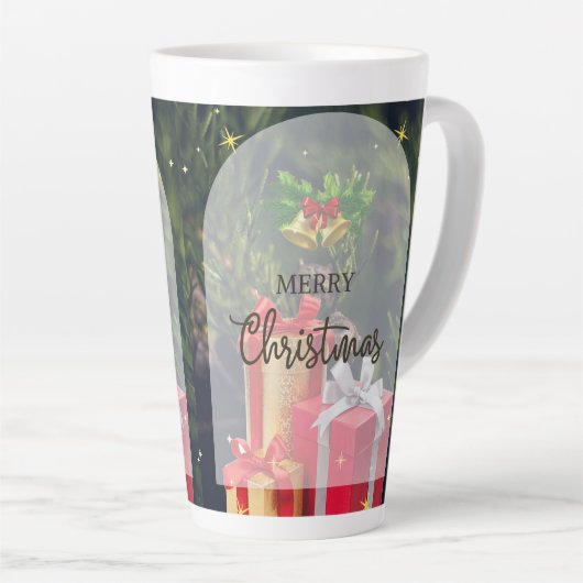 Latte Tasse im Stilstil (Rechte Ecke)