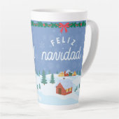 Latte Tasse im Stilstil (Rechte Ecke)