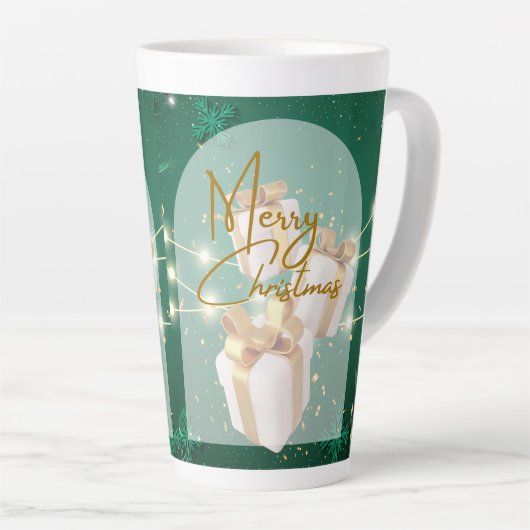 Latte Tasse im Stilstil (Rechte Ecke)