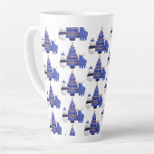 Latte Tasse im Stilstil (Linke Ecke)