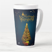 Latte Tasse im Stilstil (Rechte Ecke)