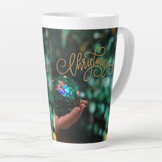 Latte Tasse im Stilstil (Rechte Ecke)