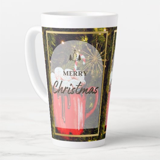 Latte Tasse im Stilstil (Linke Ecke)
