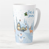 Latte Tasse im Stilstil (Rechte Ecke)