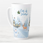 Latte Tasse im Stilstil (Linke Ecke)