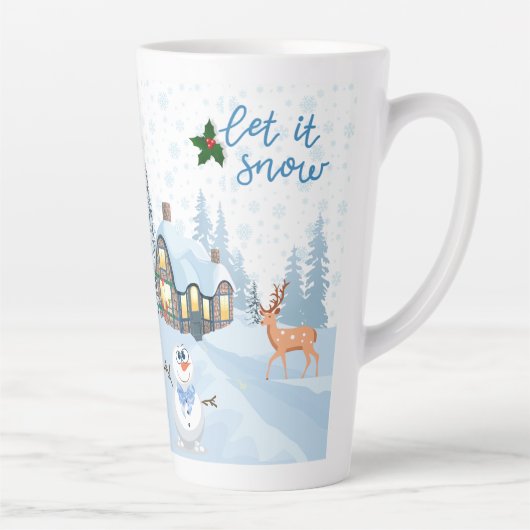Latte Tasse im Stilstil (Rechts)