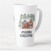 Latte Tasse im Stilstil (Rechte Ecke)