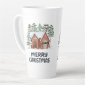 Latte Tasse im Stilstil (Linke Ecke)