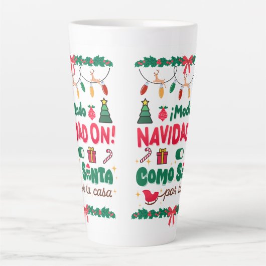 Latte Tasse im Stilstil (Vorderseite)