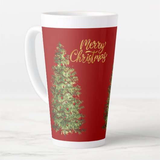 Latte Tasse im Stilstil (Linke Ecke)