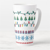 Latte Tasse im Stilstil (Rechte Ecke)
