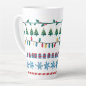 Latte Tasse im Stilstil (Linke Ecke)