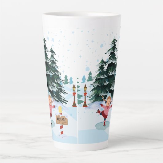 Latte Tasse im Stilstil (Vorderseite)