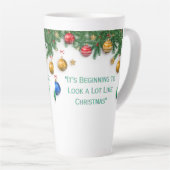 Latte Tasse im Stilstil (Rechte Ecke)