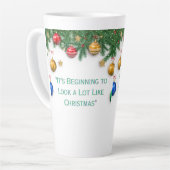 Latte Tasse im Stilstil (Linke Ecke)