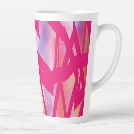 Latte Tasse in Pink (Rechts)