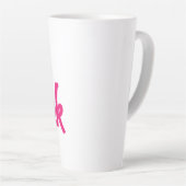 Latte Tasse in Pink (Rechte Ecke)