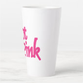 Latte Tasse in Pink (Vorderseite)
