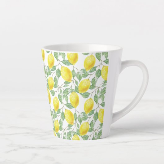 Latte Tasse Lemons drucken (Rechts)