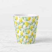 Latte Tasse Lemons drucken (Vorderseite)