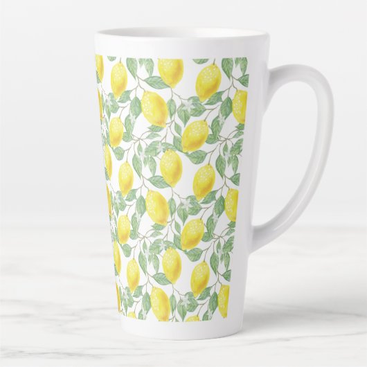 Latte Tasse Lemons drucken (Rechts)