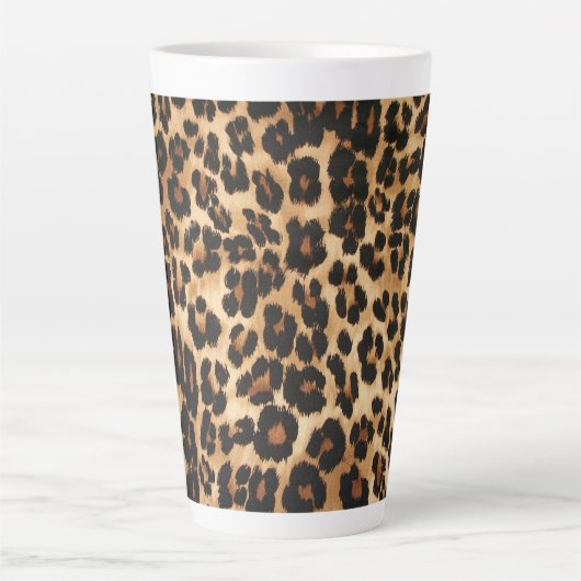 Latte Tasse Leopard Print (Vorderseite)