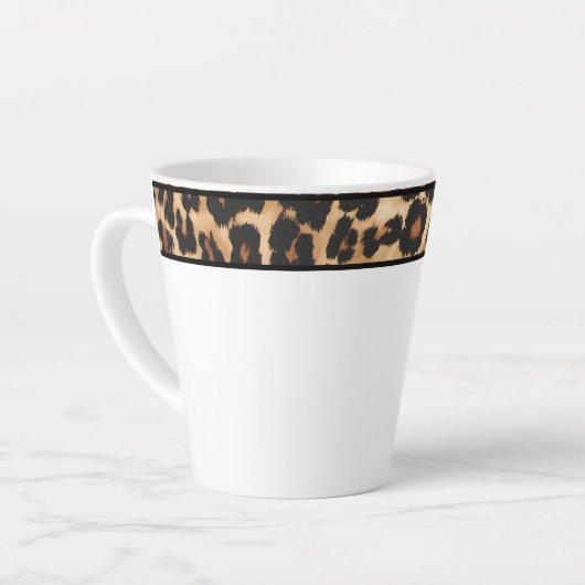 Latte Tasse Leopard Print (Linke Ecke)