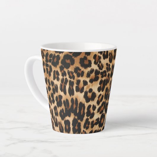 Latte Tasse Leopard-Print (Linke Ecke)