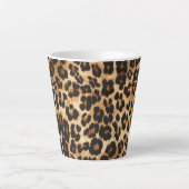 Latte Tasse Leopard-Print (Vorderseite)